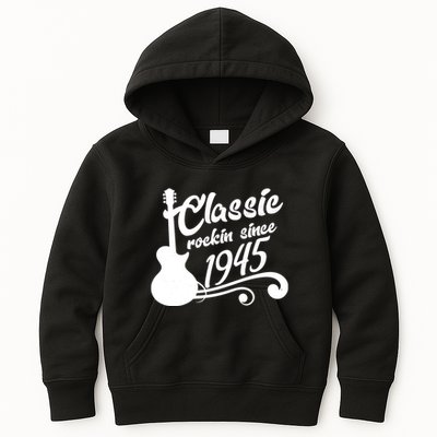 Classic Rockin Since 1945 80th Birthday Kids Hoodie