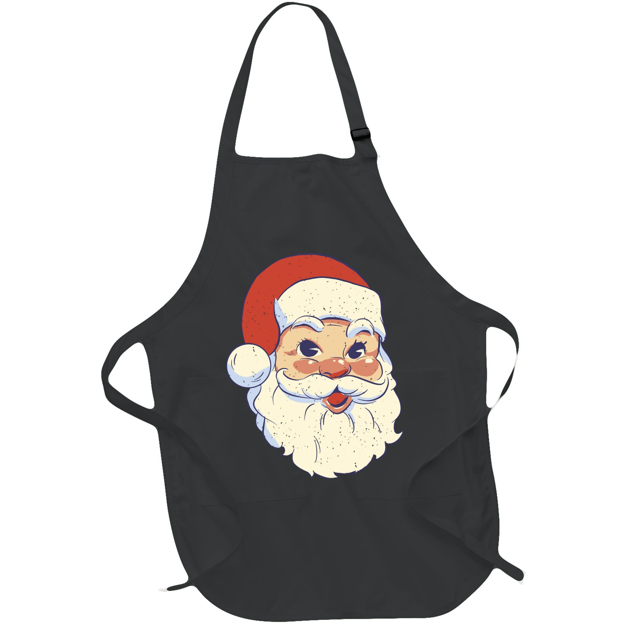 Cute Retro Santa Claus Holiday Apron