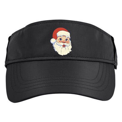 Cute Retro Santa Claus Holiday Adult Drive Performance Visor