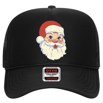 Cute Retro Santa Claus Holiday Trucker Hat