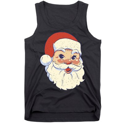 Cute Retro Santa Claus Holiday Tank Top
