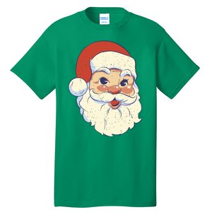 Cute Retro Santa Claus Holiday Tall T-Shirt