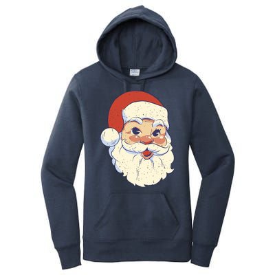 Cute Retro Santa Claus Holiday Women's Pullover Hoodie