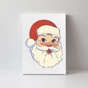 Cute Retro Santa Claus Holiday Canvas