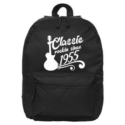 Classic Rockin Since 1955 70th Birthday 16 in Basic Backpack