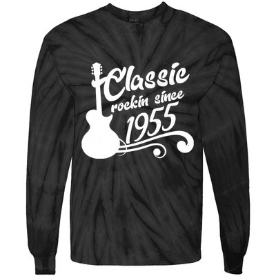 Classic Rockin Since 1955 70th Birthday Tie-Dye Long Sleeve Shirt