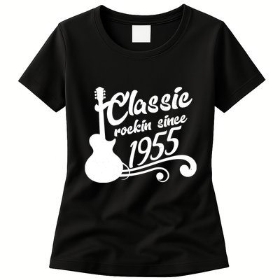 Classic Rockin Since 1955 70th Birthday Womens T-Shirt