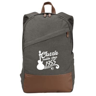 Classic Rockin Since 1955 70th Birthday Cotton Canvas Backpack