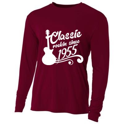 Classic Rockin Since 1955 70th Birthday Cooling Performance Long Sleeve Crew