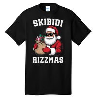 Christmas Rizz Santa Claus Funny Xmas Tall T-Shirt