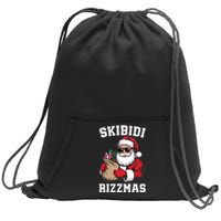 Christmas Rizz Santa Claus Funny Xmas Sweatshirt Cinch Pack Bag