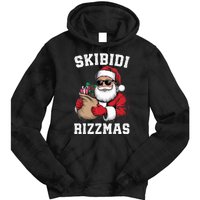 Christmas Rizz Santa Claus Funny Xmas Tie Dye Hoodie