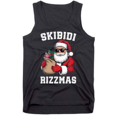 Christmas Rizz Santa Claus Funny Xmas Tank Top