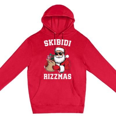 Christmas Rizz Santa Claus Funny Xmas Premium Pullover Hoodie