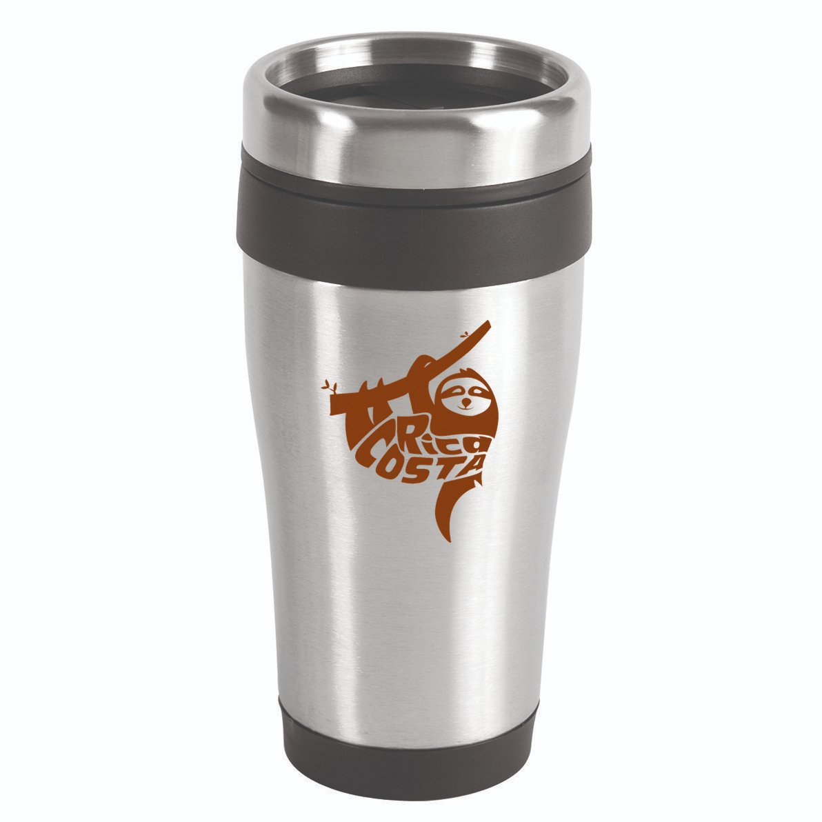 Costa Rica Sloth Word Art Funny Animal 16oz Travel Tumbler