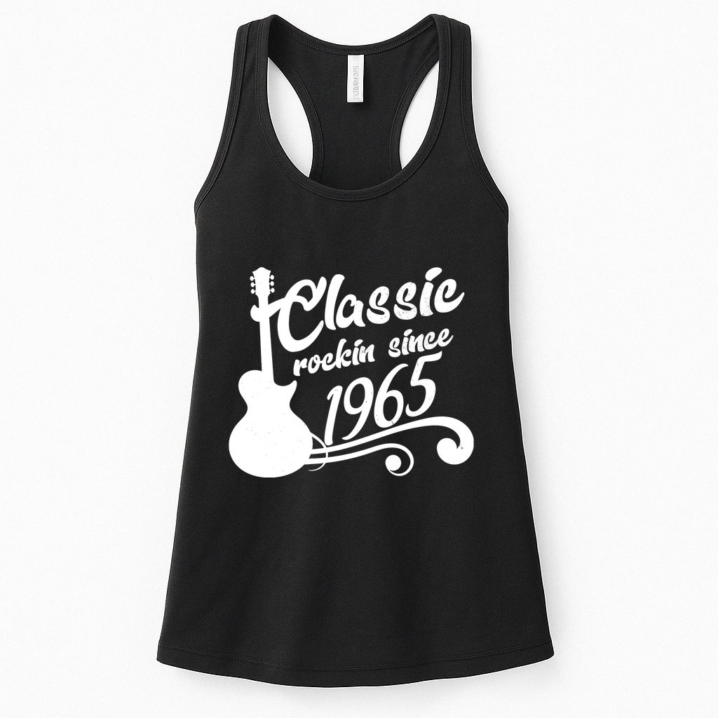 Classic Rockin Since 1965 60th Birthday Womens Tank Top