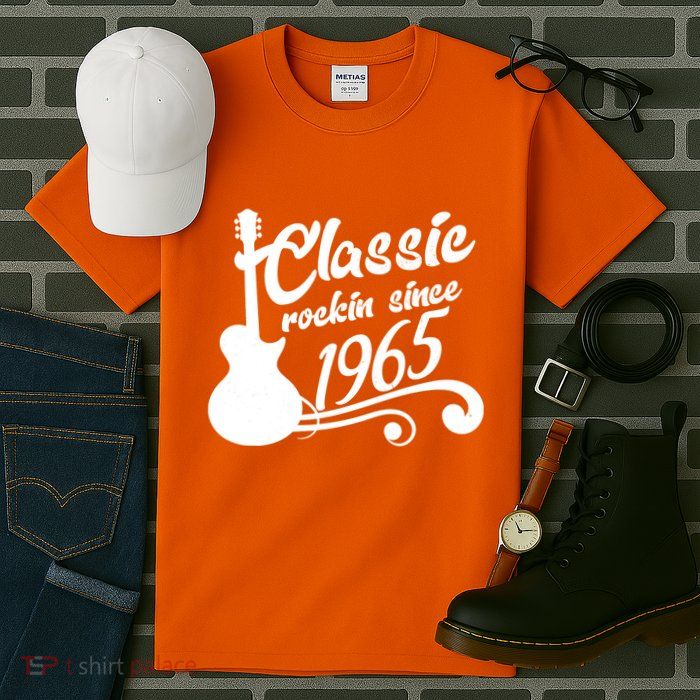 Classic Rockin Since 1965 60th Birthday Tall T-Shirt