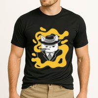 Cool Retro Style Gangster Mob Boss Cat Cigar Cooling Performance Crew T-Shirt