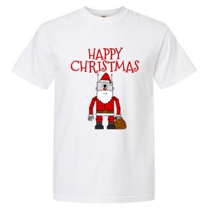 Christmas Robot Santa Engineer Funny Gift Garment-Dyed Heavyweight T-Shirt