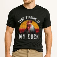 Chicken Rooster Stop Staring At My Cock Cooling Performance Crew T-Shirt