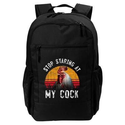 Chicken Rooster Stop Staring At My Cock Backpack