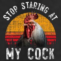 Chicken Rooster Stop Staring At My Cock Adult Drive Performance Visor