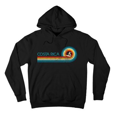 Costa Rica Surf Vintage Beach Surfer Surfing Gift Hoodie