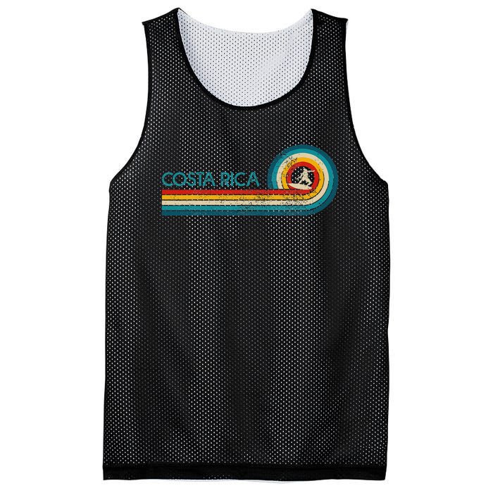 Costa Rica Surf Vintage Beach Surfer Surfing Gift Mesh Reversible Basketball Jersey Tank