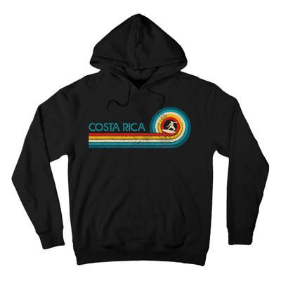 Costa Rica Surf Vintage Beach Surfer Surfing Gift Tall Hoodie