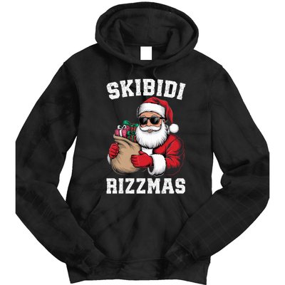 Christmas Rizz Santa Claus Funny Xmas Tie Dye Hoodie