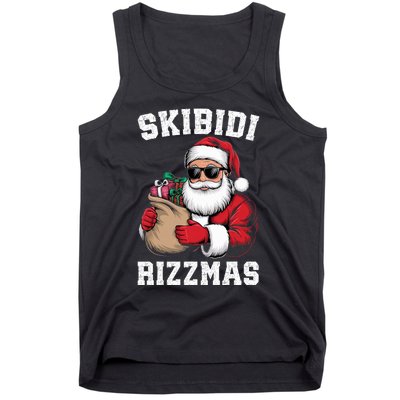 Christmas Rizz Santa Claus Funny Xmas Tank Top