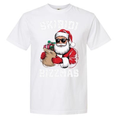 Christmas Rizz Santa Claus Funny Xmas Garment-Dyed Heavyweight T-Shirt