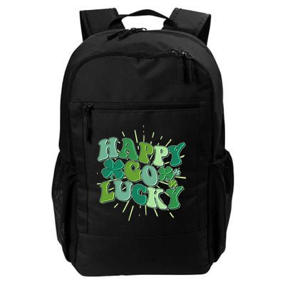 Cute Retro St Patrick's Day Happy Go Lucky Backpack