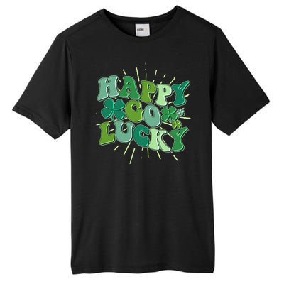 Cute Retro St Patrick's Day Happy Go Lucky Tall Fusion ChromaSoft Performance T-Shirt