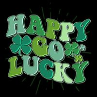 Cute Retro St Patrick's Day Happy Go Lucky Mug