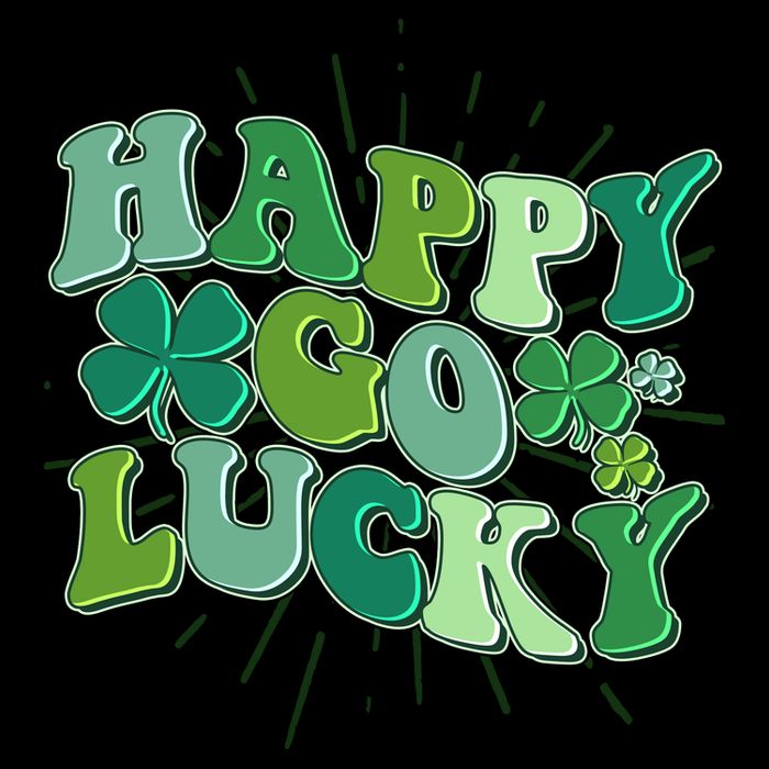 Cute Retro St Patrick's Day Happy Go Lucky Mug