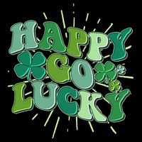 Cute Retro St Patrick's Day Happy Go Lucky 16 in Basic Backpack