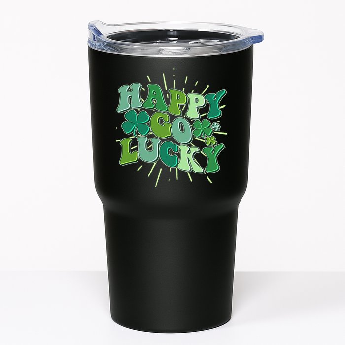 Cute Retro St Patrick's Day Happy Go Lucky Tumbler