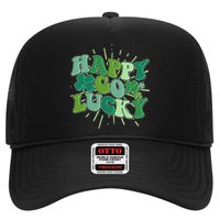 Cute Retro St Patrick's Day Happy Go Lucky Trucker Hat