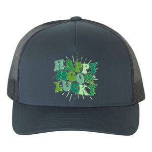 Cute Retro St Patrick's Day Happy Go Lucky Yupoong Adult 5-Panel Trucker Hat