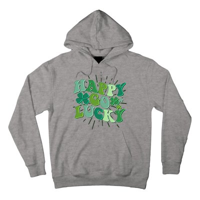 Cute Retro St Patrick's Day Happy Go Lucky Hoodie