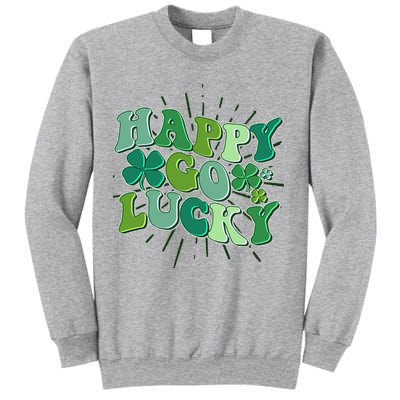 Cute Retro St Patrick's Day Happy Go Lucky Sweatshirt