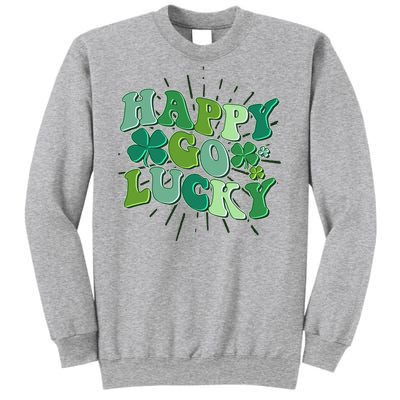 Cute Retro St Patrick's Day Happy Go Lucky Sweatshirt