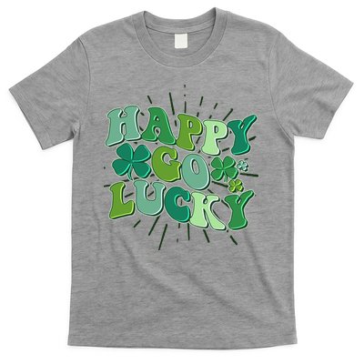 Cute Retro St Patrick's Day Happy Go Lucky T-Shirt