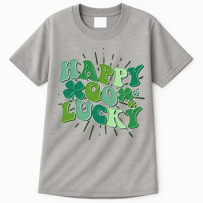 Cute Retro St Patrick's Day Happy Go Lucky Tall T-Shirt