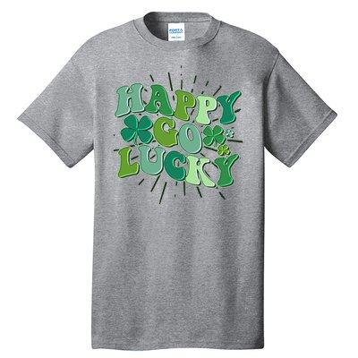 Cute Retro St Patrick's Day Happy Go Lucky Tall T-Shirt