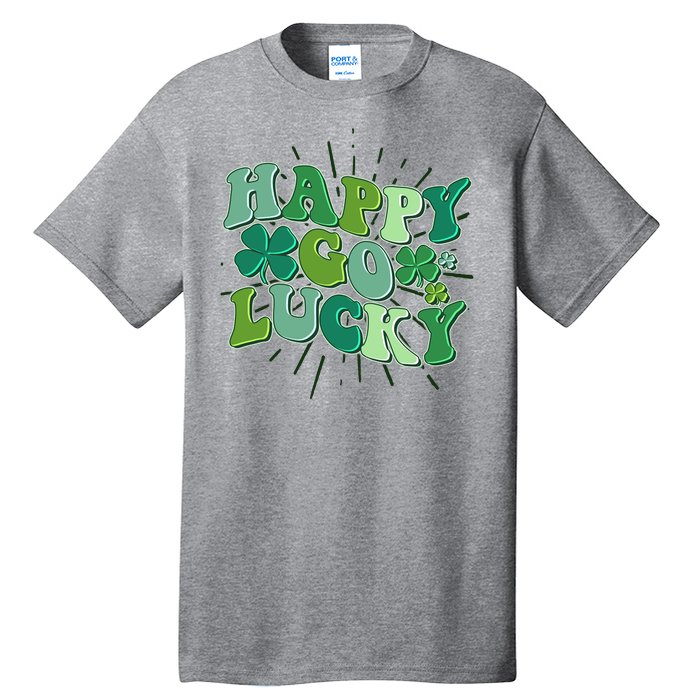 Cute Retro St Patrick's Day Happy Go Lucky Tall T-Shirt