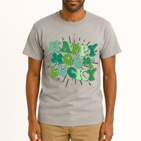 Cute Retro St Patrick's Day Happy Go Lucky Tall T-Shirt