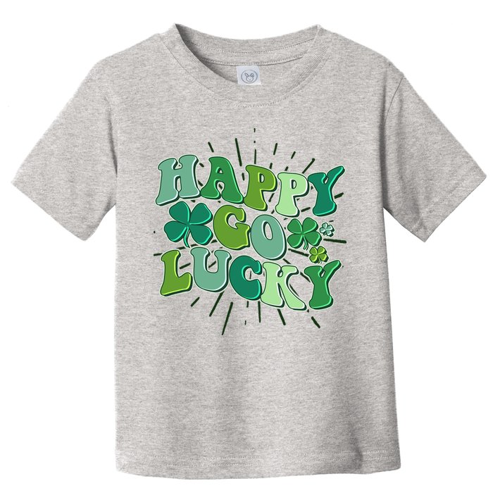 Cute Retro St Patrick's Day Happy Go Lucky Toddler T-Shirt