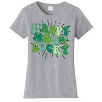 Cute Retro St Patrick's Day Happy Go Lucky Women's T-Shirt